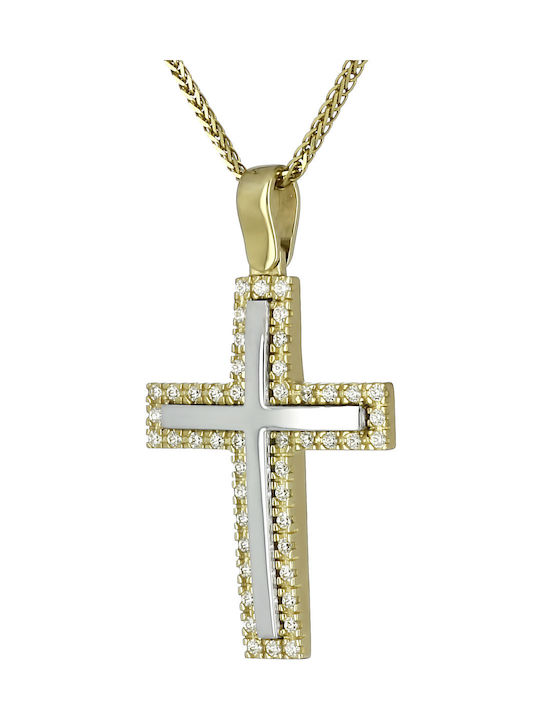 Femeiesc Aur Cruce 14K