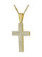 Femeiesc Aur Cruce 14K