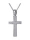 Women's White Gold Cross 14K