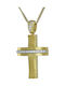 Damen Gold Kreuz 14K