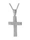 Women's White Gold Cross 14K