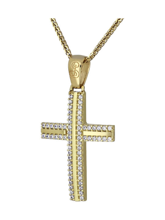 Damen Gold Kreuz 14K