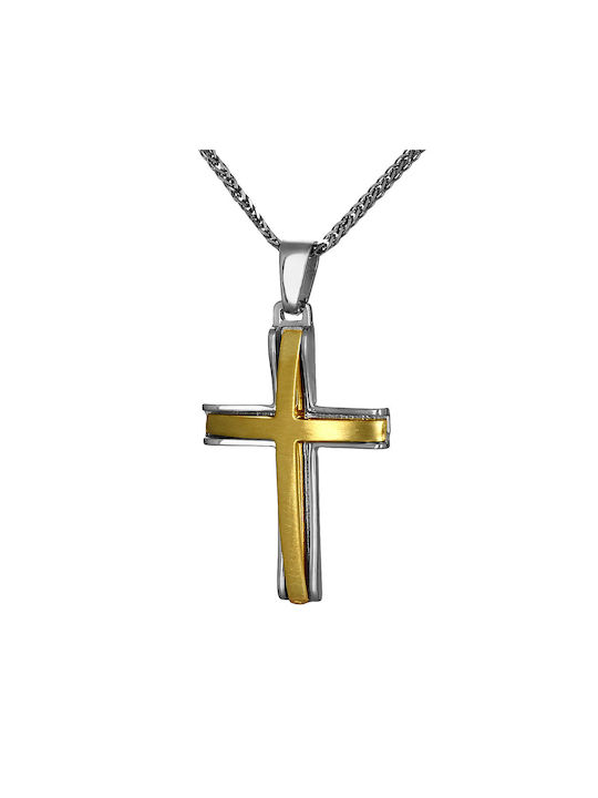 Herren Gold Kreuz 14K