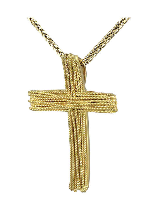 Herren Gold Kreuz 14K