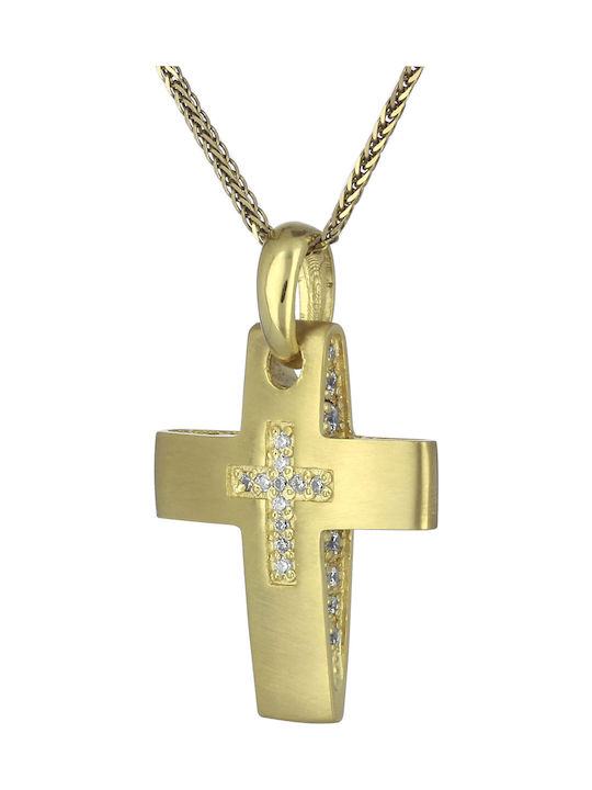 Femeiesc Aur Cruce 14K