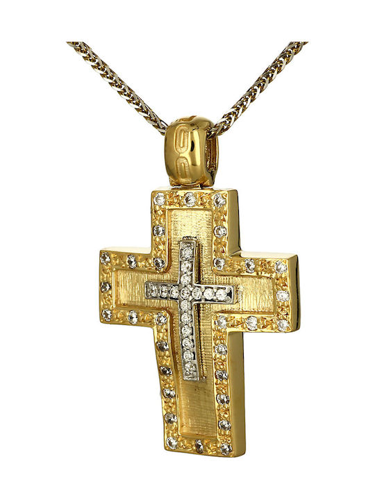 Femeiesc Aur Cruce 14K