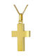 Herren Gold Kreuz 14K