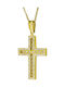 Damen Gold Kreuz 14K