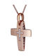 Damen Roségold Kreuz 14K