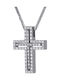 Women's White Gold Cross 14K