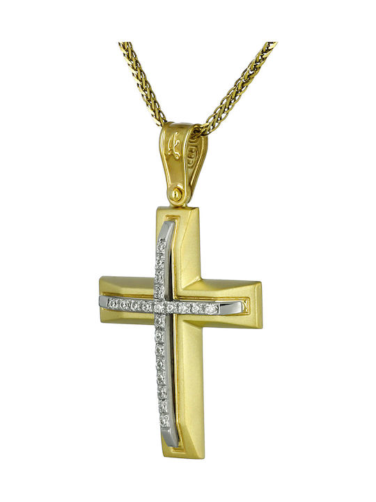 Femeiesc Aur Cruce 14K