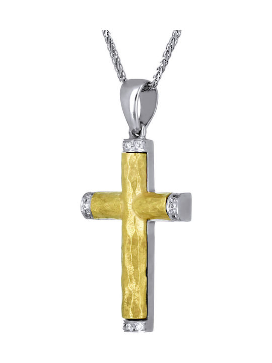 Damen Gold Kreuz 14K