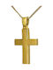 Herren Gold Kreuz 14K