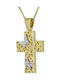 Damen Gold Kreuz 14K