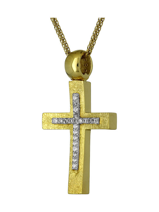 Femeiesc Aur Cruce 14K