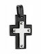 Art Collection Black Men's Cross from Steel