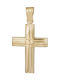 Herren Gold Kreuz 14K