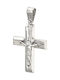 White Gold Cross 14K