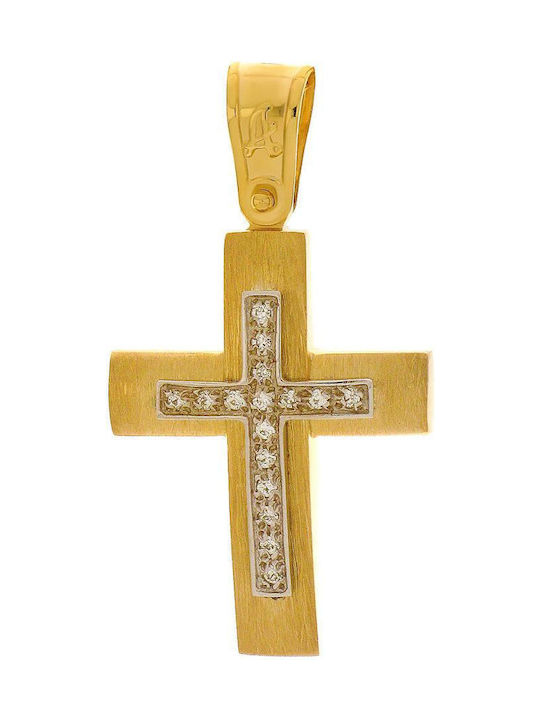 Femeiesc Aur Cruce 14K