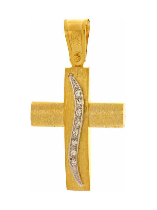 Femeiesc Aur Cruce 14K