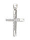 Women's White Gold Cross 14K