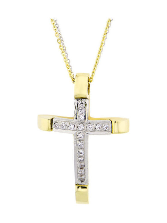 Women's Gold Cross 14K with Chain