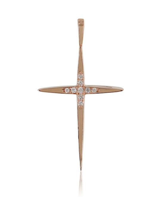 Damen Gold Kreuz 18K