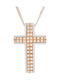 Women's White Gold Cross 14K