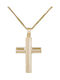 Herren Gold Kreuz 14K mit Kette