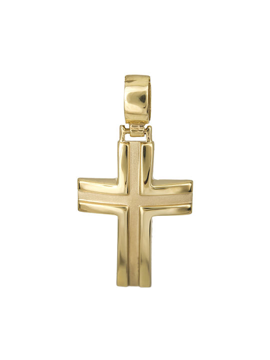 Herren Gold Kreuz 14K