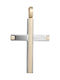 Herren Gold Kreuz 14K Beidseitig