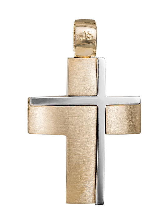 Herren Gold Kreuz 14K