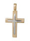 Herren Gold Kreuz 14K