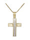 Men's Gold Cross 9K with Chain