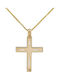 Damen Gold Kreuz 14K mit Kette