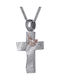 Damen Weißgold Kreuz 14K