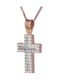 Women's Rose Gold Cross 14K