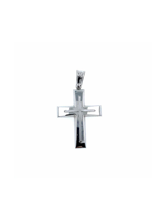 White Gold Cross 14K