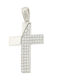 White Gold Cross 14K