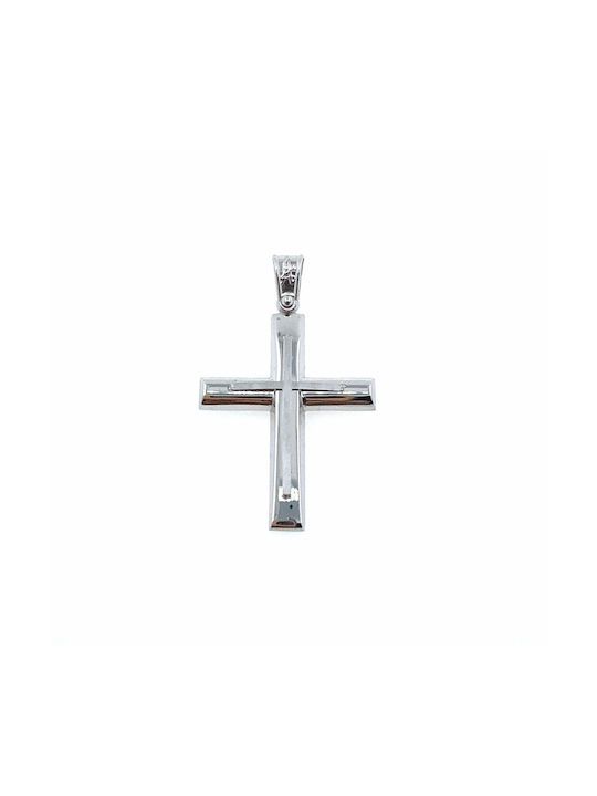 White Gold Cross 14K