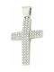 White Gold Cross 14K