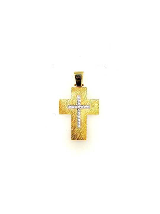 Damen Gold Kreuz 14K