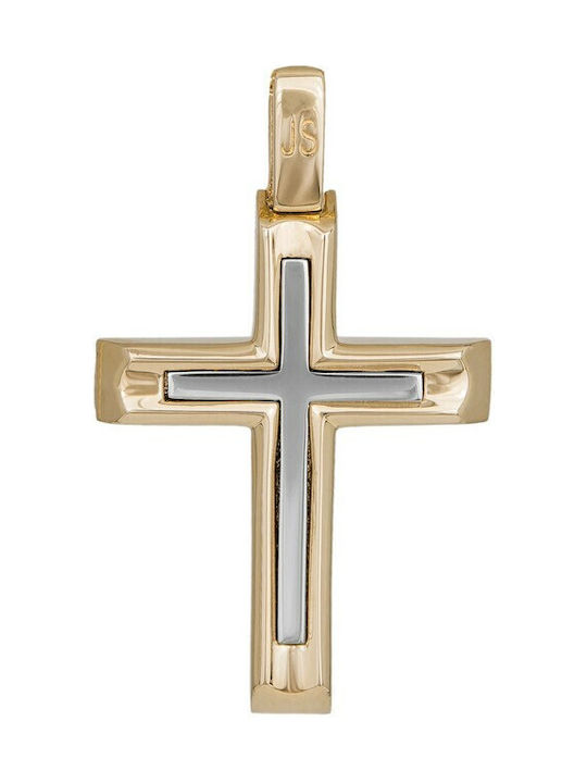 Herren Gold Kreuz 14K