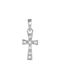 White Gold Cross 14K