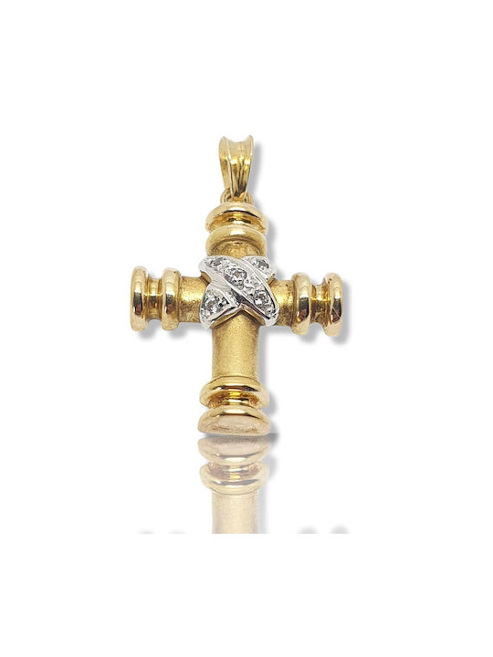 Mentzos Gold Kreuz 14K