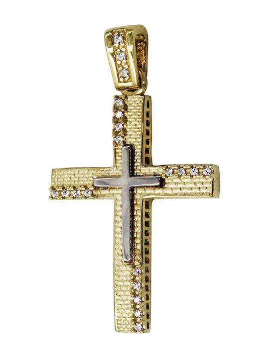 Roloi Kaliamanis Дамски Златен Кръст 14K Двустранен