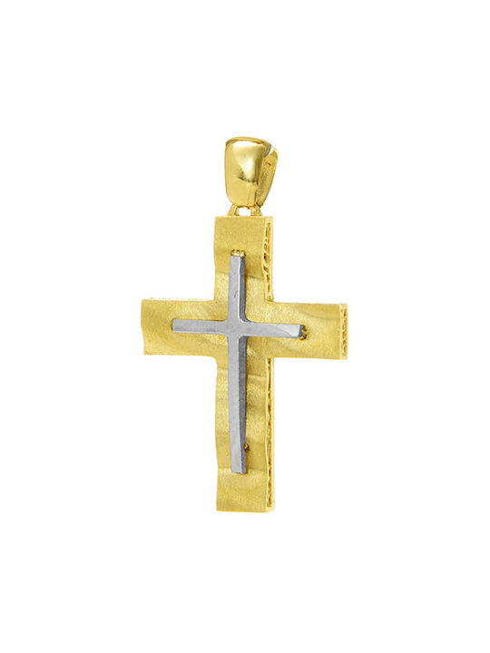 Gatsa Herren Gold Kreuz 14K