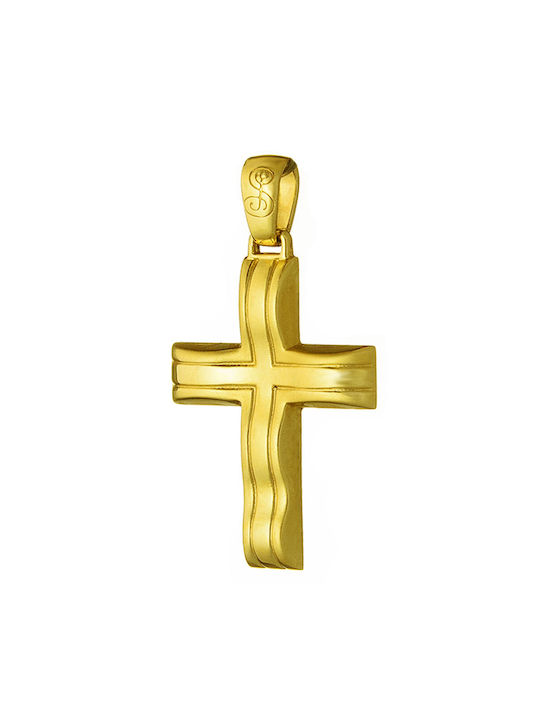 Gatsa Men's Gold Cross 14K