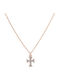 Katsigiannis Rose Gold Cross 9K with Chain