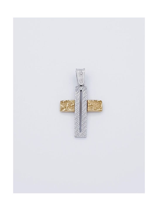 Kirkikosmima Herren Weißgold Kreuz 14K